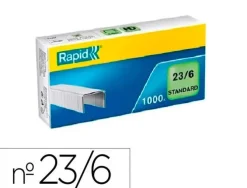 RAPID CAJA DE 1000 GRAPAS 23/6 GALVANIZADAS REF.24869100