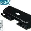 RAPID FC20/4 TALADRO PERFORADOR - HASTA 20 HOJAS - 4 ORIFICIOS - PUNZONES 5.5MM - COLOR NEGRO