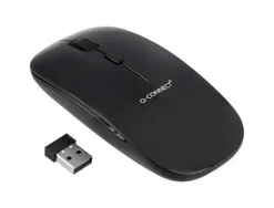 RATON Q-CONNECT OPTICO INALAMBRICO SILENCIOSO DPI 800/1200/1600 PILAS AAA NEGRO