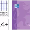 RECAMBIO COLOR 1 OXFORD DIN A4+ 80 HOJAS 90 GR CUADRO 5 MM 4 TALADROS COLOR MALVA