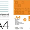 RECAMBIO LIDERPAPEL A4 100 HOJAS 100 G/M2 RAYADO HORIZONTAL CON MARGEN 4 TALADROS