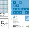 RECAMBIO LIDERPAPEL CUARTO 100 HOJAS 60G/M2 RAYADO Nº 46 6 TALADROS
