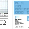 RECAMBIO LIDERPAPEL FOLIO 100 HOJAS 60G/M2CUADRO 4MM CON MARGEN SIN TALADROS