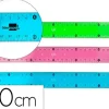 REGLA LIDERPAPEL PLASTICO FLEXIBLE DE 30 CM COLORES SURTIDOS