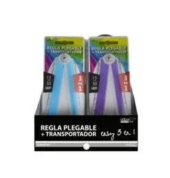 REGLAS COLORLINE 3 EN 1 SURTIDO EXPOSITOR DE 24