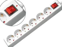 REGLETA 6 SALIDAS CON INTERRUPTOR