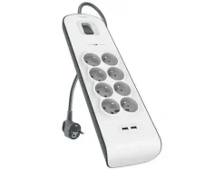 REGLETA BELKIN 8 ENCHUFES Y 2 USB