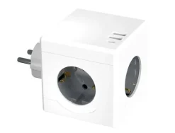 REGLETA Q-CONNECT DE CUBO ENCHUFE MULTIPLE POWER CUBE 6 EN 1 DIRECTO PARED 3 TOMAS DE CORRIENTE+2 USB+1 USB C