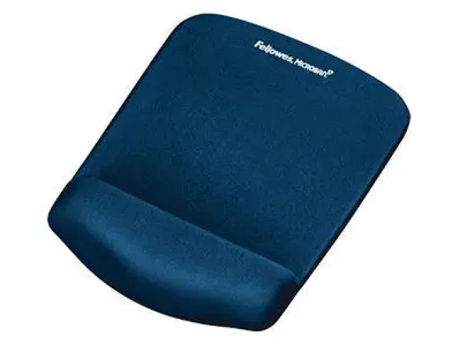 REPOSAMUÑECAS FELLOWES PARA RATON FOAM FUSION PLUSH TOUCH AZUL 25X184X238 MM