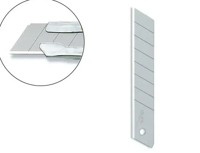 REPUESTO CUCHILLA CUTTER OLFA ANCHO 18 MM PARA CUTER L-1 BLISTER DE 10 UNIDADES