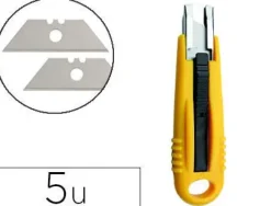 REPUESTO CUTER Q-CONNECT BLISTER DE 5 UNIDADES PARA CUTER KF14624