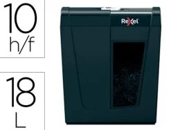 REXEL SECURE X10 DESTRUCTORA DE PAPEL MANUAL CORTE EN PARTICULAS - DESTRUYE HASTA 10 HOJAS - 18L