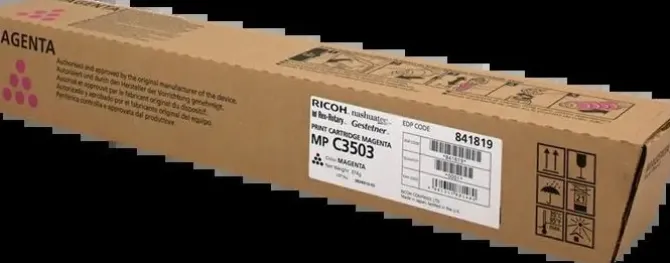 RICOH AFICIO MP-C3003/MP-C3004/MP-C3503/MP-C3504/MP-C4504/MP-C5504/MP-C6004 AMARILLO CARTUCHO DE TONER ORIGINAL - 841818/841814