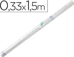 ROLLO PLASTICO ADHESIVO LIDERPAPEL 0.33X1.50 50 MC -FORRALIBROS REMOVIBLE