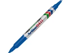 ROTULADOR ARTLINE MARCADOR PERMANENTE EK-041T AZUL -DOBLE PUNTA 0.4 Y 1.0 MM