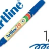 ROTULADOR ARTLINE MARCADOR PERMANENTE EK-70 AZUL -PUNTA REDONDA 1.5 MM -PAPEL METAL Y CRISTAL