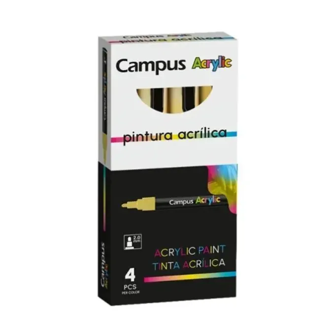 ROTULADOR CAMPUS ACRYLIC ORO