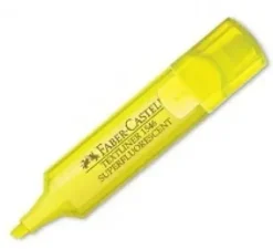 ROTULADOR FABER FLUORESCENTE BRILLANTE AMARILLO TEXLINER TRANSPARENTE