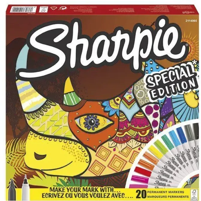 ROTULADOR SHARPIE 20 COLORES RHINO
