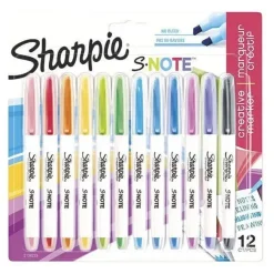 ROTULADOR SHARPIE S-NOTES 12 COLORES