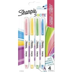 ROTULADOR SHARPIE S-NOTES 4 COLORES