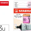 ROTULADOR STABILO BOSS MINI PASTEL LOVE ESTUCHE DE 3 UNIDADES FUCSIA HELADO/NARANJA PALIDO/GRIS