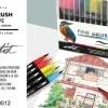ROTULADORES DOBLE PUNTA FINE BRUSH 12 COLORES