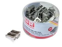 SACAPUNTAS M+R 211 METALICO 2 USOS CUÑA BOTE DE 30 UNIDADES