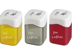 SACAPUNTAS M+R METALICO PARA ZURDOS 2 USOS CON DEPOSITO COLORES SURTIDOS