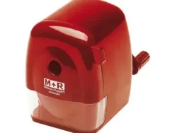 SACAPUNTAS SOBREMESA M+R MANUAL COLOR ROJO
