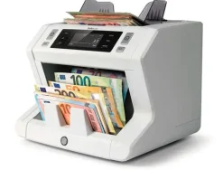 SAFESCAN 2850 CONTADORA AUTOMATICA DE BILLETES - DETECCION BILLETES FALSOS EN 3 PUNTOS - PANTALLA TACTIL Y MENU MULTILINGÜE - NOTIFICACIONES Y PANEL SUPERIOR DE MANTENIMIENTO