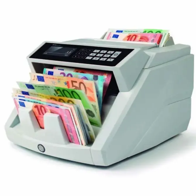 SAFESCAN 2465-S CONTADORA DE BILLETES - PUEDE CONTAR BILLETES DE EURO MEZCLADOS - CAPACIDAD HASTA 300 BILLETES - 1000 BILLETES POR MINUTO - DETECCION DE BILLETES FALSOS