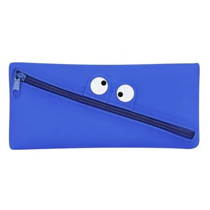 SAFTA ESTUCHE PORTATODO SILICONA CARITAS AZUL