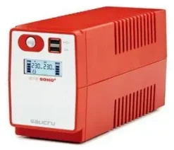SALICRU SPS 650 SOHO+ IEC SISTEMA DE ALIMENTACION ININTERRUMPIDA - SAI/UPS - 650 VA - LINE-INTERACTIVE - DOBLE CARGADOR USB - TIPO DE TOMAS IEC - COLOR ROJO