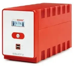 SALICRU SPS 2200 SOHO+ IEC SISTEMA DE ALIMENTACION ININTERRUMPIDA - SAI/UPS - 2200 VA - LINE-INTERACTIVE - DOBLE CARGADOR USB - TIPO DE TOMAS IEC - COLOR ROJO