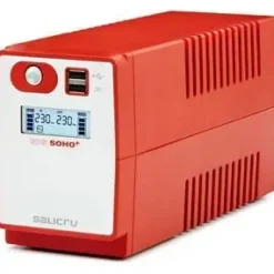 SALICRU SPS 500 SOHO+ IEC SISTEMA DE ALIMENTACION ININTERRUMPIDA - SAI/UPS - 500 VA - LINE-INTERACTIVE - DOBLE CARGADOR USB - TIPO DE TOMAS IEC - COLOR ROJO