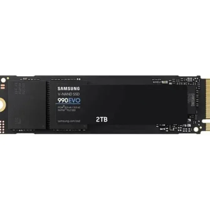 SAMSUNG 990 EVO DISCO DURO SOLIDO SSD 2TB M.2 PCIE 4.0 X4, 5.0 X2 NVME 2.0