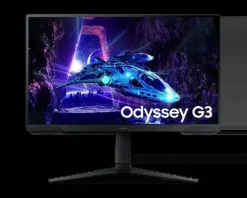 SAMSUNG ODYSSEY G3 MONITOR GAMING 27 VA FULLHD 1080P 180HZ FREESYNC - RESPUESTA 1MS - AJUSTABLE EN ALTURA, GIRATORIO E INCLINABLE - ANGULO DE VISION 178° - 16:9 - HDMI, DISPLAYPORT - VESA 100X100MM