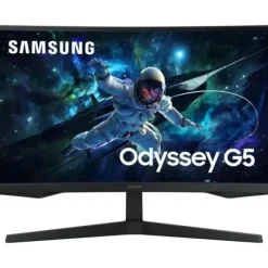 SAMSUNG ODYSSEY G5 MONITOR 27 LED VA CURVO QHD 165HZ FREESYNC - RESPUESTA 1MS - ANGULO DE VISION 178º - HDMI, DISPLAYPORT - VESA 75X75MM