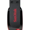 SANDISK CRUZER BLADE MEMORIA USB 2.0 64GB - SIN TAPA - COLOR NEGRO/ROJO (PENDRIVE)