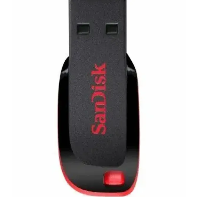 SANDISK CRUZER BLADE MEMORIA USB 2.0 128GB - ULTRA COMPACTA - COLOR NEGRO/ROJO (PENDRIVE)