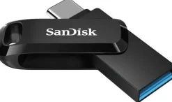 SANDISK ULTRA DUAL DRIVE GO MEMORIA USB-C Y USB-A 128GB - HASTA 150MB/S DE LECTURA - COLOR NEGRO (PENDRIVE)