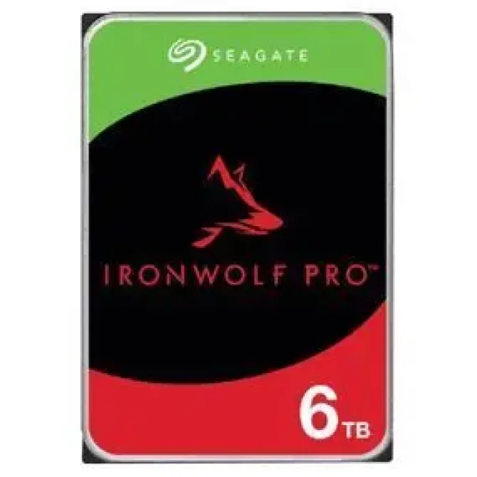 SEAGATE IRONWOLF PRO DISCO DURO INTERNO 3.5 SATA 3 6TB NAS