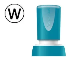 SELLO X'STAMPER QUIX PERSONALIZABLE COLOR NEGRO REDONDO DIAMETRO 20 MM Q-34