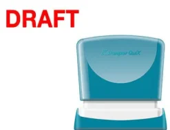 SELLO X'STAMPER QUIX PERSONALIZABLE COLOR ROJO MEDIDAS 11X40 MM Q-10