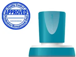 SELLO X'STAMPER QUIX PERSONALIZABLE COLOR AZUL REDONDO DIAMETRO 38 MM Q-53