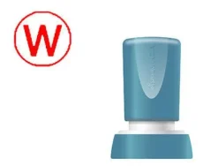 SELLO X'STAMPER QUIX PERSONALIZABLE COLOR ROJO REDONDO DIAMETRO 20 MM Q-34