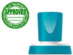SELLO X'STAMPER QUIX PERSONALIZABLE COLOR VERDE REDONDO DIAMETRO 38 MM Q-53