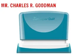 SELLO X'STAMPER QUIX PERSONALIZABLE COLOR ROJO MEDIDAS 4X60 MM Q-05