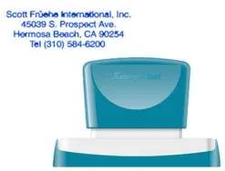 SELLO X'STAMPER QUIX PERSONALIZABLE COLOR AZUL MEDIDAS 28X78 MM Q-24